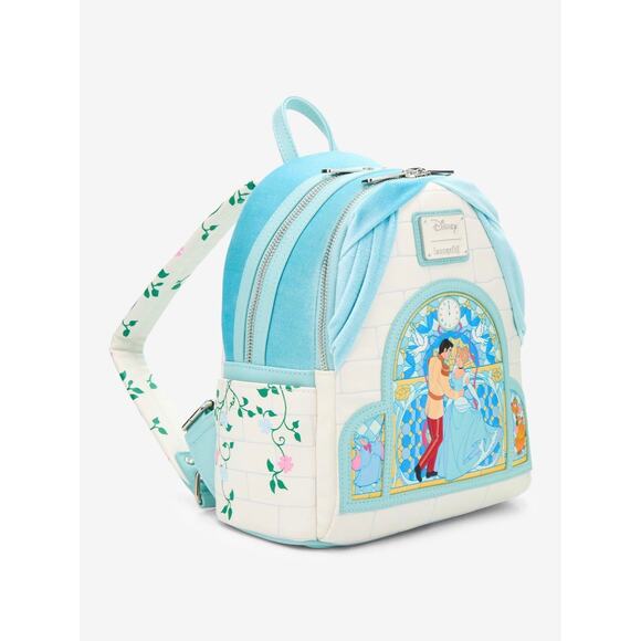Loungefly Disney Cinderella Stained Glass Portrait Mini Backpack